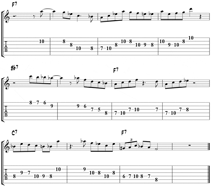 Charlie Christian 7th Licks 6