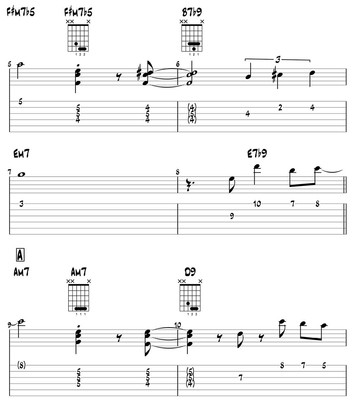 Autumn Leaves Melody Page 2