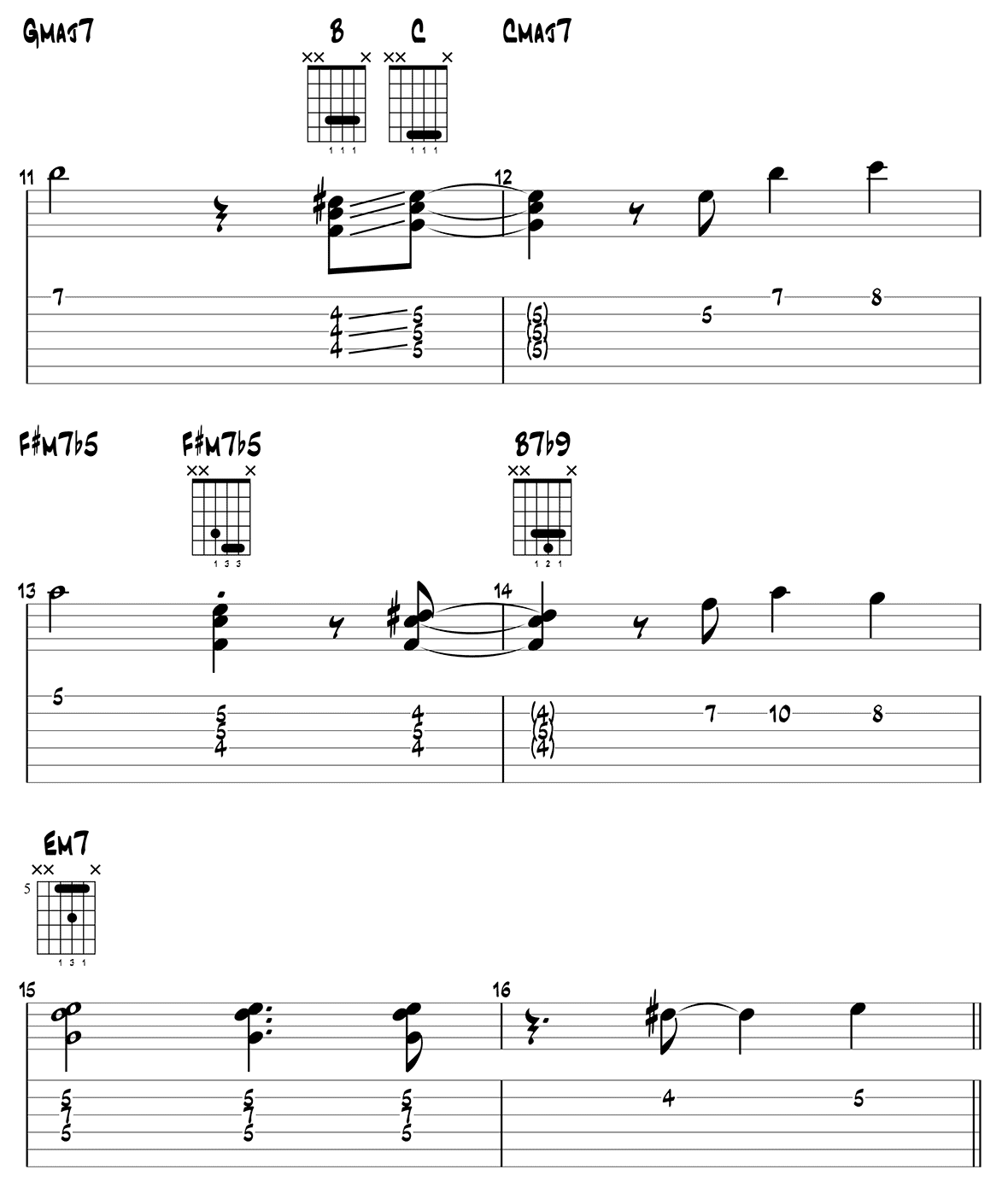 Autumn Leaves Melody Page 3