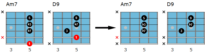 Autumn Leaves rootless chord voicings