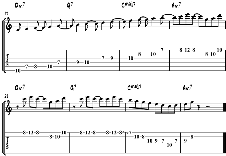 Jazz Guitar Scales Example 6b