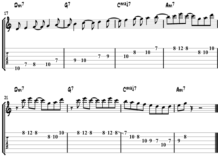 Guitar modes over a chord progression page 2