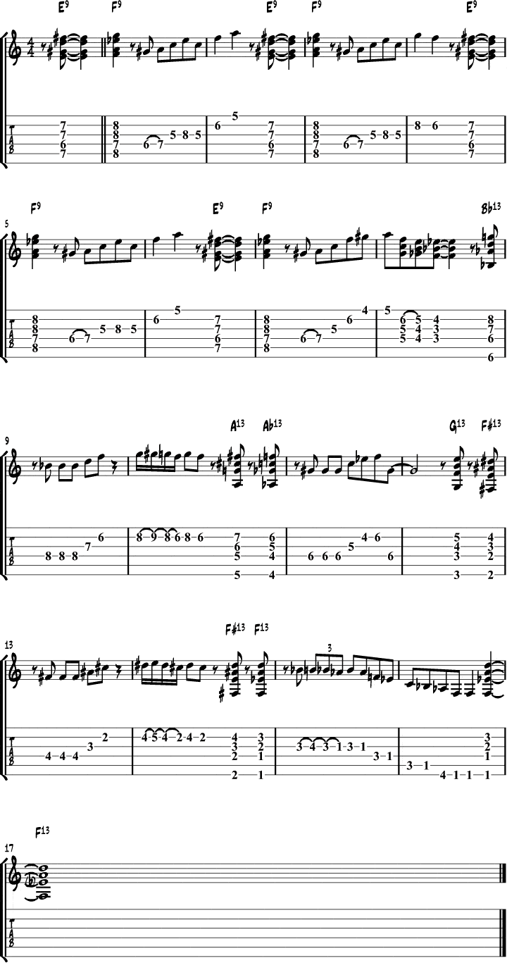 Arpeggio practice tune