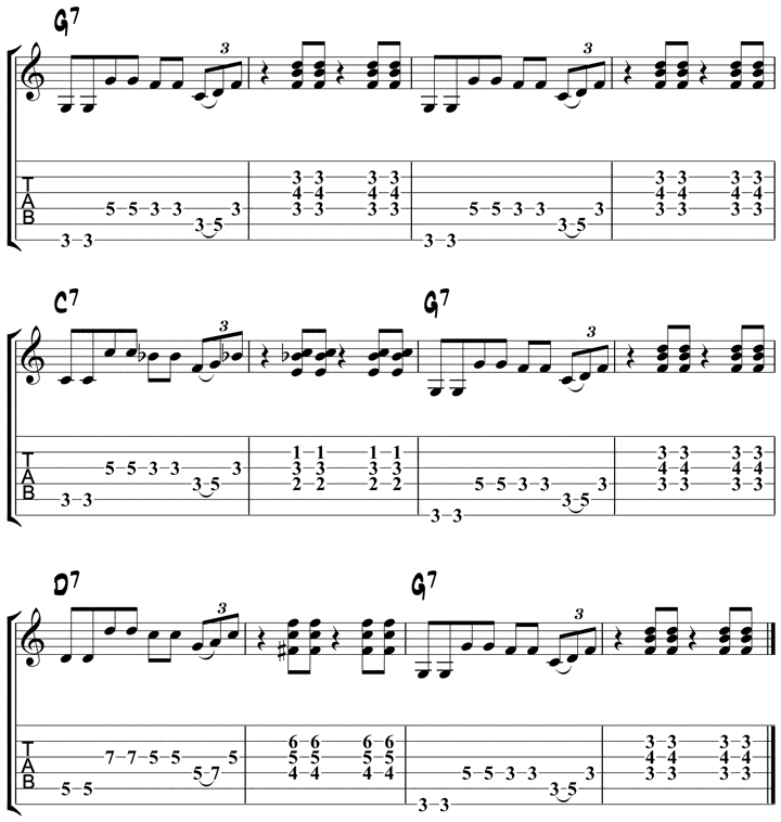 Play the Guitar - Free Bluegrass Flatpicking Tab