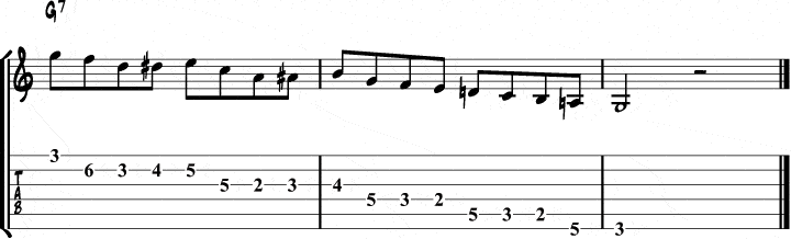 George Benson bebop pattern