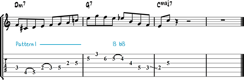 Jazz guitar lick 11