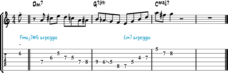 Jazz guitar lick 13