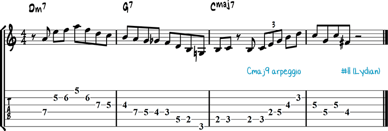 Jazz guitar lick 19