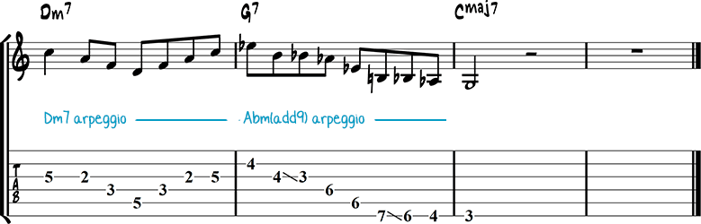 Jazz guitar lick 2