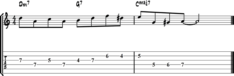 Jazz guitar lick 29