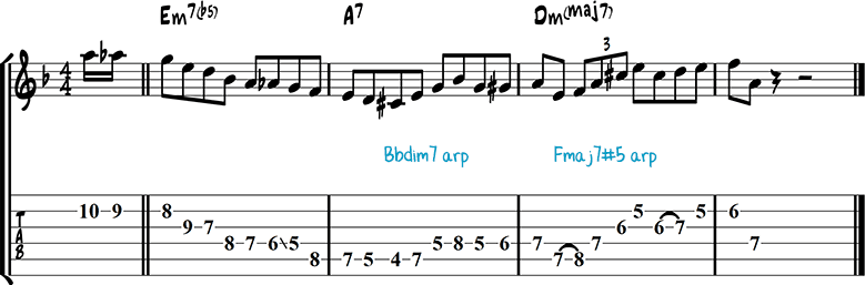 Jazz guitar lick 30