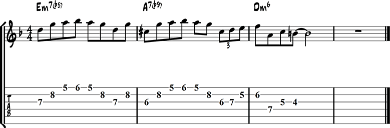 Jazz guitar lick 34