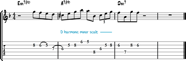 Jazz guitar lick 35