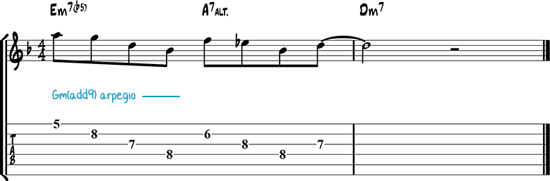 Jazz guitar lick 37