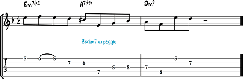 Jazz guitar lick 39