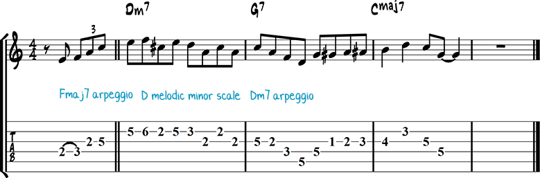 Jazz guitar lick 4