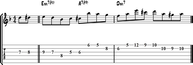 Jazz guitar lick 41