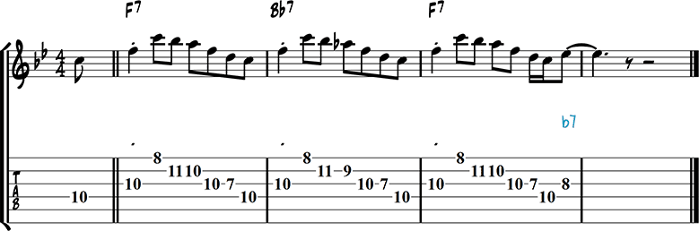 Jazz guitar lick 42