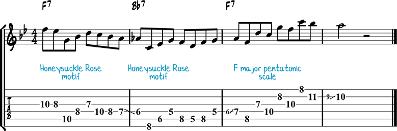 Jazz guitar lick 44