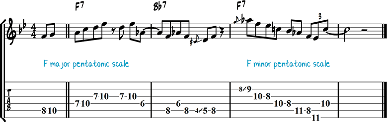 Jazz guitar lick 45