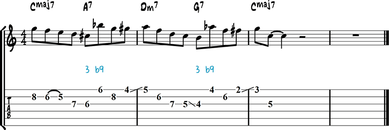 Jazz guitar lick 48