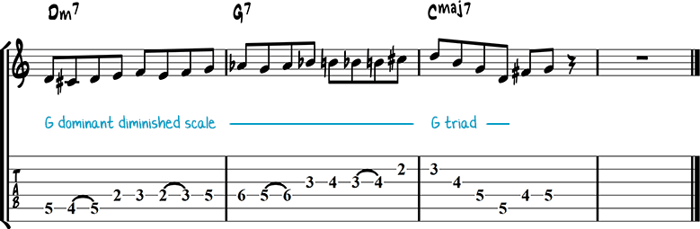 Jazz guitar lick 5