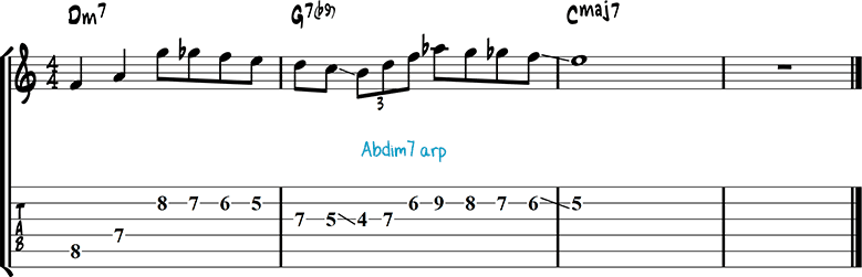 Jazz guitar lick 7