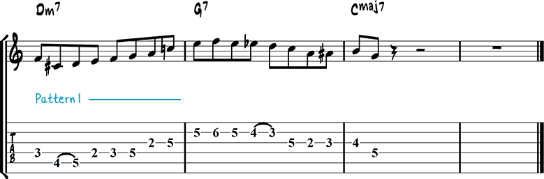 Jazz guitar lick 8