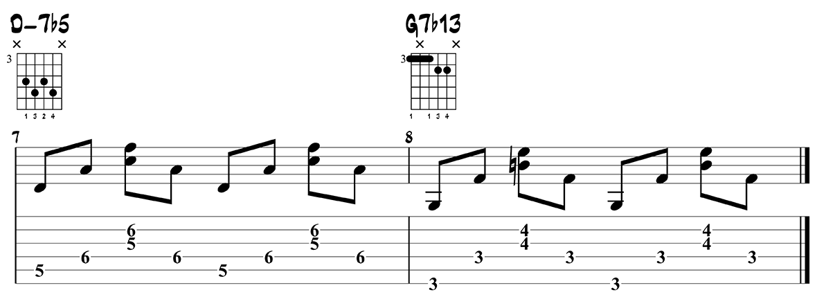 Jazz chord progression 9 - My Funny Valentine page 2