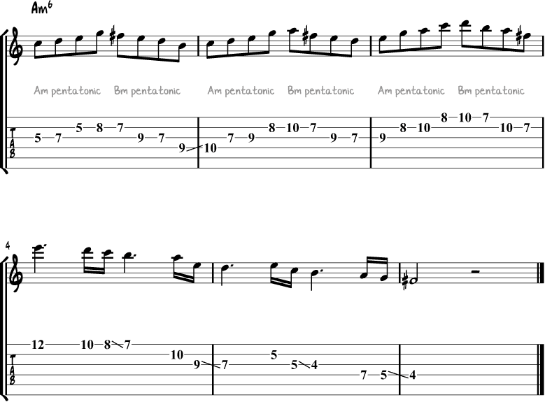 Minor Pentatonic Lick 9