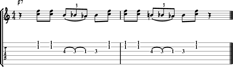 Minor Blues Scale Lick 2