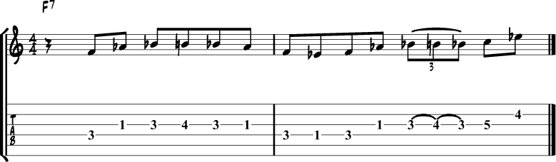 Minor Blues Scale Lick 3