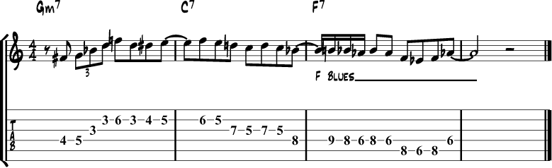 Minor Blues Scale Lick 5