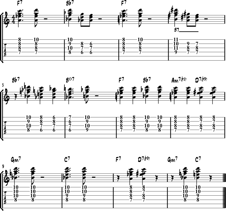 Tritone blues substitution 2