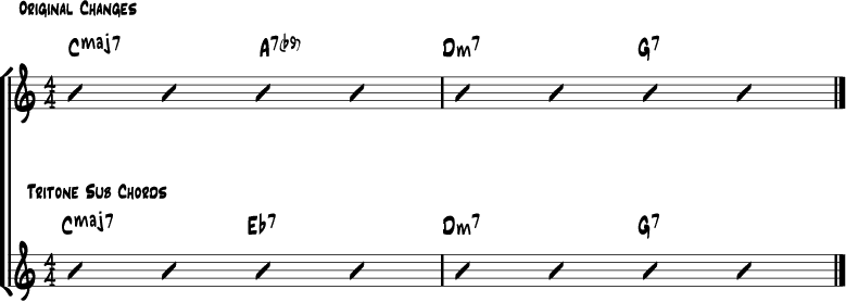 Tritone chord substitution 3