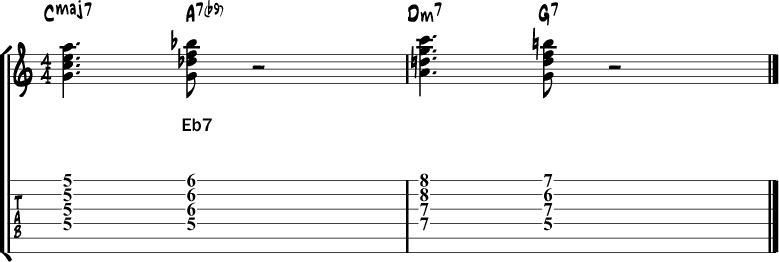 Tritone chord substitution 4