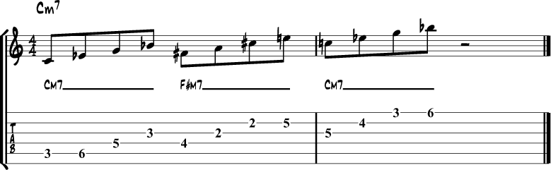 Tritone side stepping example 1