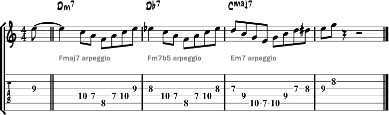 Tritone substitution lick 2