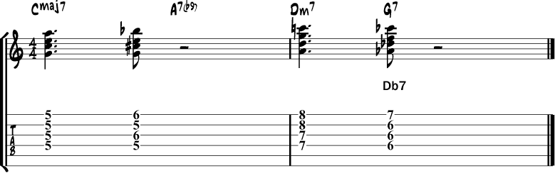 Tritone turnaround substitution 2