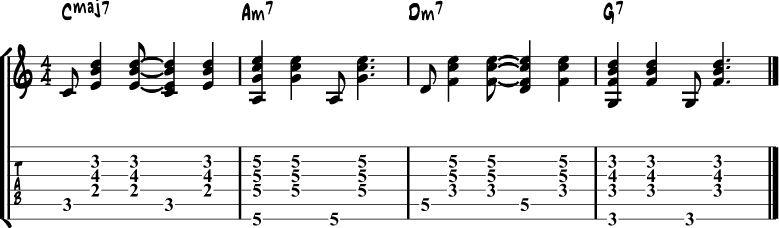 Samba guitar rhythm 2