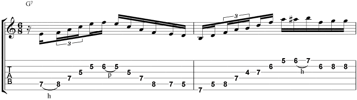 All Blues lick 3