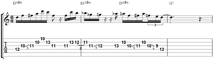 All Blues lick 6