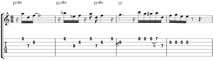 All Blues lick d2