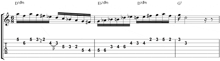 All Blues lick 5