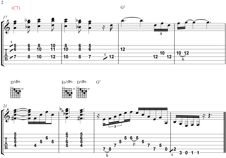 All Blues melody page 2