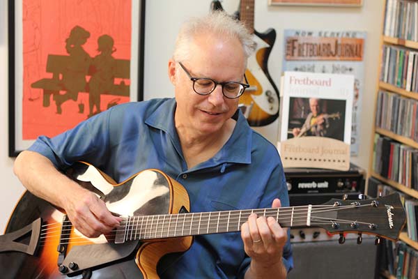 Bill Frisell playing his Andersen guitar