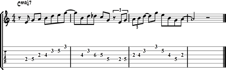 Major chord lick 2