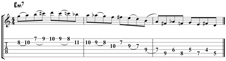 Pat Metheny lick 1