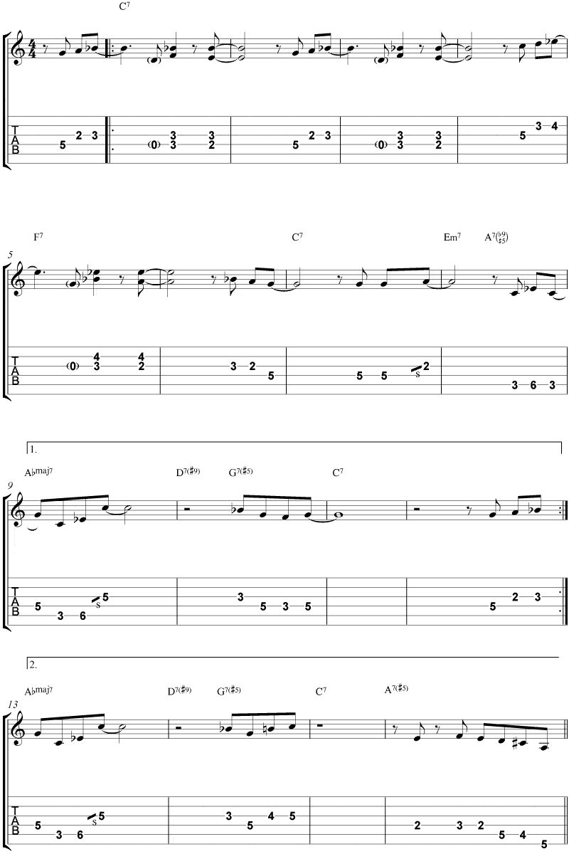 Unit 7 melody page 1