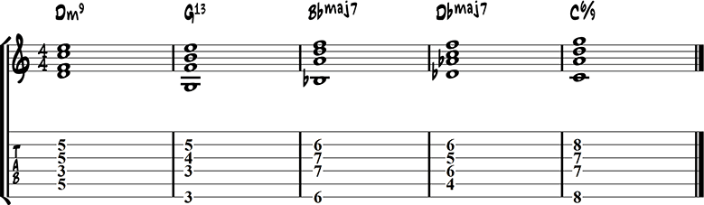 Jazz guitar ending 10